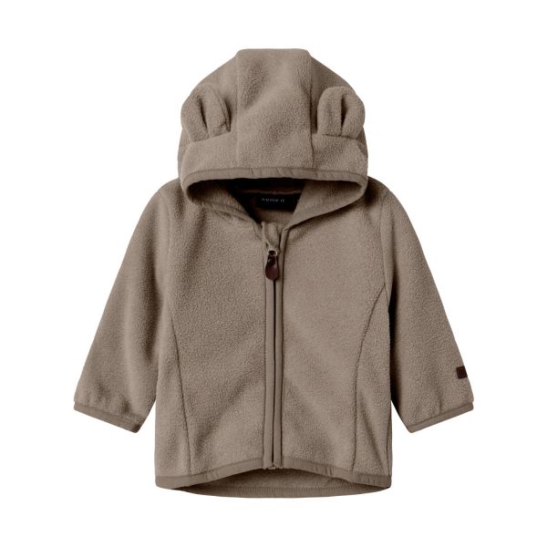 Name It Meeko Jas - Maat 56 - Fleece - Walnut