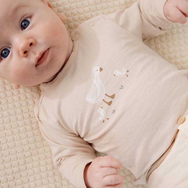 Little Dutch Lange Mouw T-Shirt - Maat 56 - Sand Little Dutch Lange Mouw T-Shirt - Maat 56 - Sand