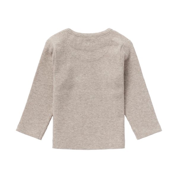 Noppies T-Shirt Rib Natal Taupe Melange 50 Noppies T-Shirt Rib Natal Taupe Melange 50