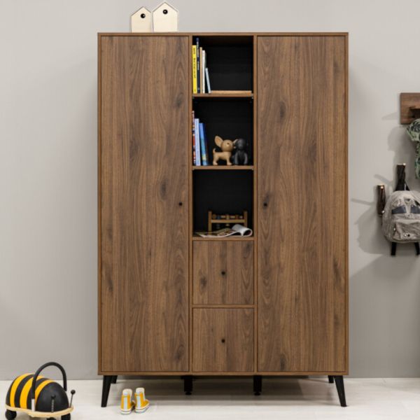 Bopita Ledikant 60 x 120 - Commode - 2‑Deurskast XL - Zara - Walnoot Bopita Ledikant 60 x 120 - Commode - 2‑Deurskast XL - Zara - Walnoot