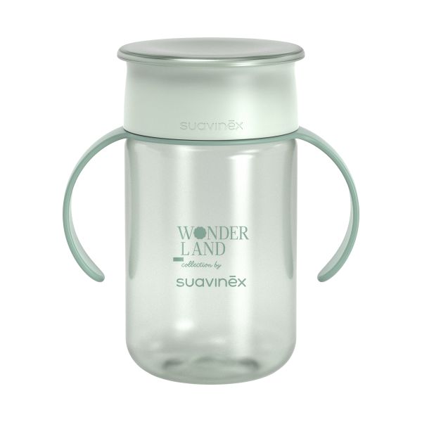 Suavinex Wonderland 360° Leerbeker - 340 ML - Konijn Groen