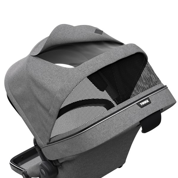 Thule Sleek Sibling Seat Grey Melange On Black Thule Sleek Sibling Seat Grey Melange On Black