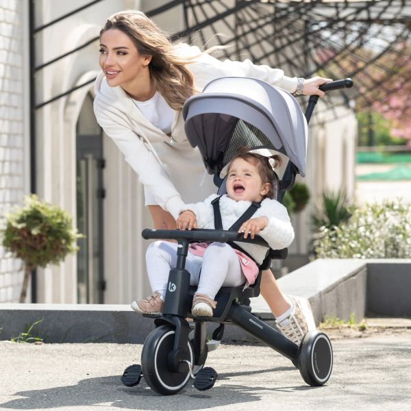 Kikkaboo Trix Driewieler - 8 in 1 - Grijs