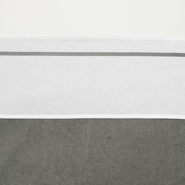 Meyco Ledikantlaken Bies Grijs 100 x 150 cm
