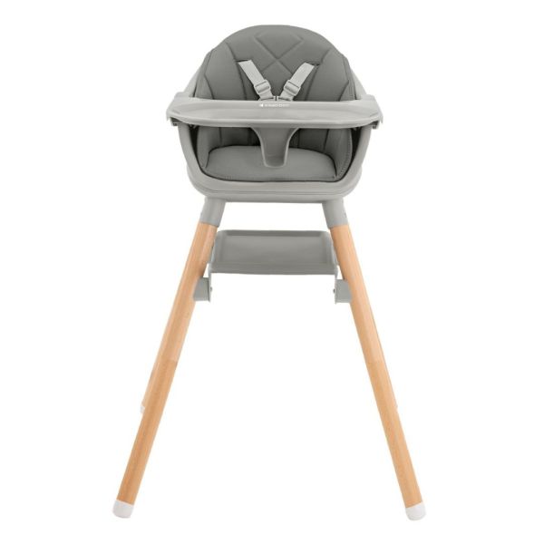 Kikkaboo Kinderstoel 2 in 1 Woody Grijs