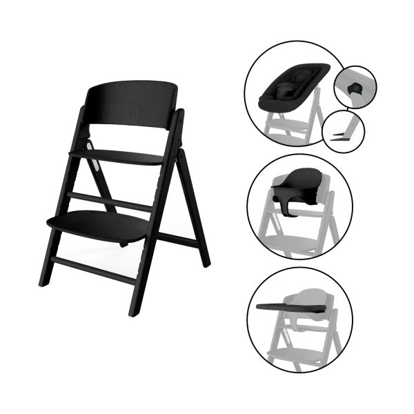 Cybex Kinderstoel Click & Fold Stunning Black - Black 4 In 1 Cybex Kinderstoel Click & Fold Stunning Black - Black 4 In 1