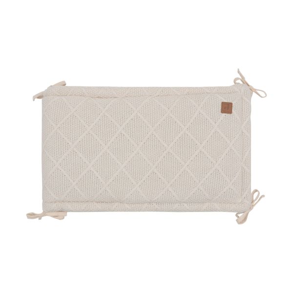 Jollein Check Knit parkbumper - 180 x 30 cm - Oatmeal Jollein Check Knit parkbumper - 180 x 30 cm - Oatmeal