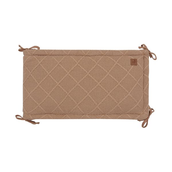 Jollein Check Knit parkbumper - 180 x 30 cm - Biscuit Jollein Check Knit parkbumper - 180 x 30 cm - Biscuit