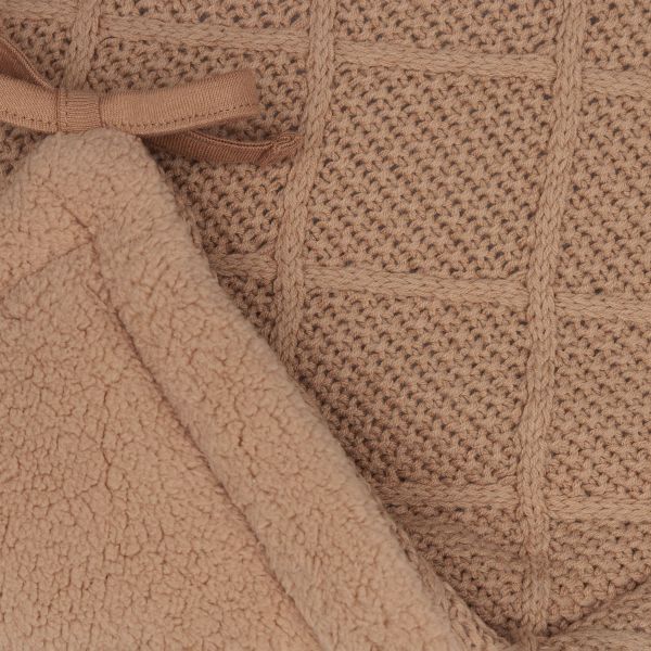 Jollein Check Knit parkbumper - 180 x 30 cm - Biscuit Jollein Check Knit parkbumper - 180 x 30 cm - Biscuit