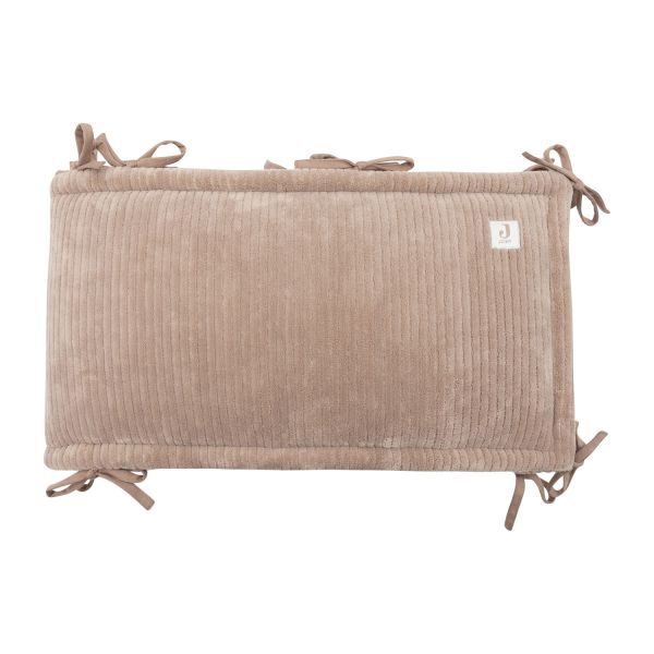 Jollein parkbumper - Cloudy Rib - 180x30 cm - Milky Coffee