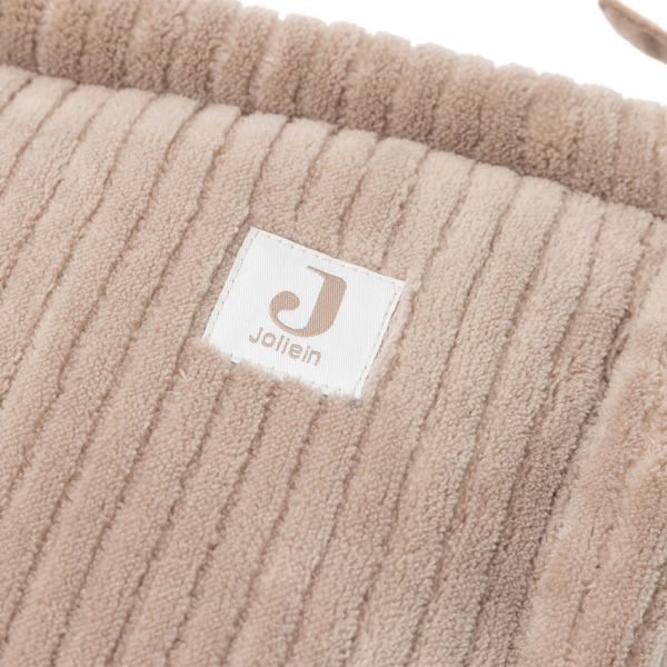 Jollein parkbumper - Cloudy Rib - 180x30 cm - Milky Coffee