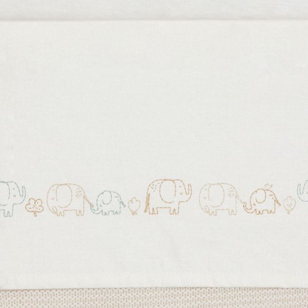 Jollein Laken - Elephant Tales - Wieg - 75×100 cm Jollein Laken - Elephant Tales - Wieg - 75×100 cm