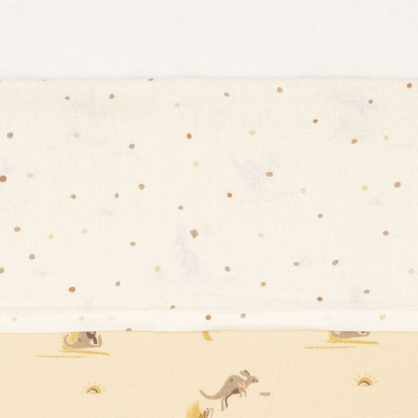 Jollein Laken - 75 x 100 cm - Kangaroots Dusty Dot Jollein Laken - 75 x 100 cm - Kangaroots Dusty Dot