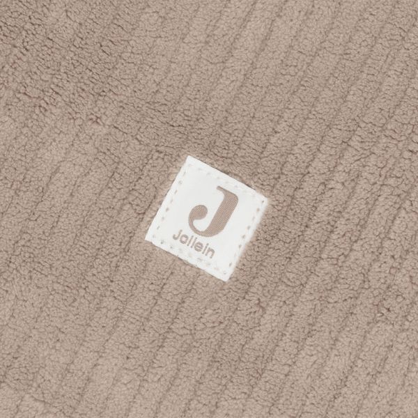 Jollein parkopbergzak Cloudy Rib - Milky Coffee Jollein parkopbergzak Cloudy Rib - Milky Coffee
