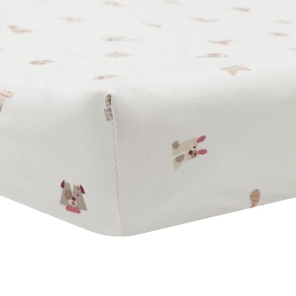 Jollein Aankleedkussenhoes - Jersey - 50 x 70 cm - Animal Friends