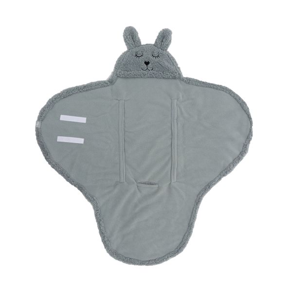 Couverture enveloppante Jollein Bunny - Vert de mer
