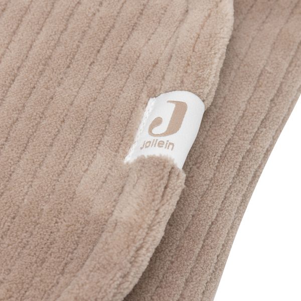 Jollein Wikkeldeken - Milky Coffee - Bunny Cloudy Rib Jollein Wikkeldeken - Milky Coffee - Bunny Cloudy Rib