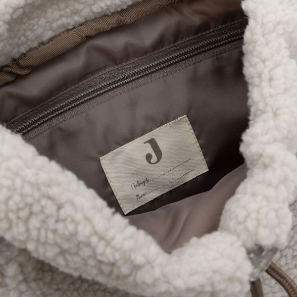 Jollein Colourblock Teddy Kinderrugzak - Naturel Jollein Colourblock Teddy Kinderrugzak - Naturel