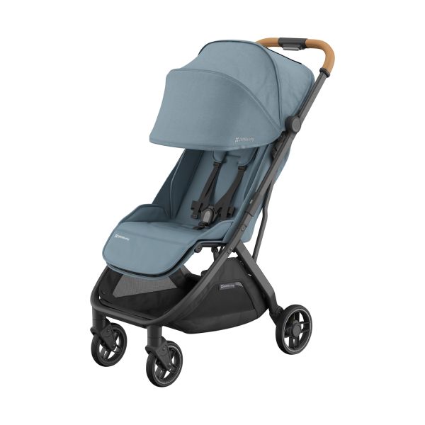 UPPAbaby MINU V3 Buggy Dillan - Stone Blue/Carbon Frame Met Zandbruin Leer UPPAbaby MINU V3 Buggy Dillan - Stone Blue/Carbon Frame Met Zandbruin Leer