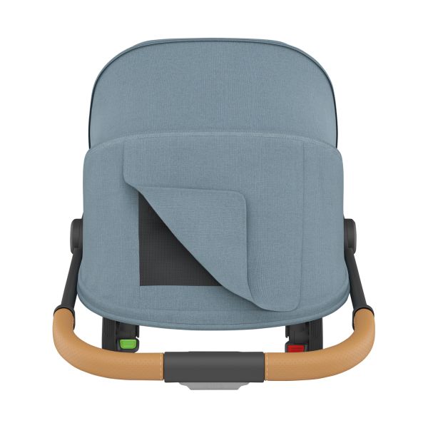 UPPAbaby MINU V3 Buggy Dillan - Stone Blue/Carbon Frame Met Zandbruin Leer UPPAbaby MINU V3 Buggy Dillan - Stone Blue/Carbon Frame Met Zandbruin Leer