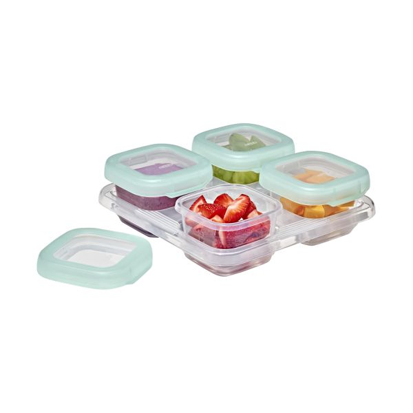 OXO Tot Vierdelige set diepvriesdoosjes (4x120 ml) - Opal OXO Tot Vierdelige set diepvriesdoosjes (4x120 ml) - Opal