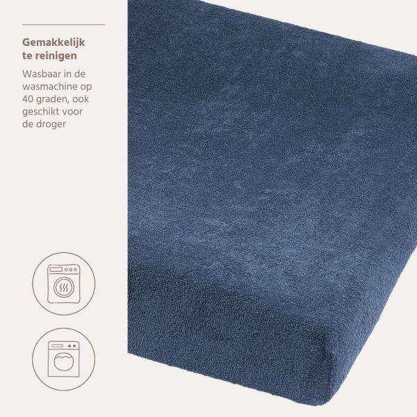 Meyco Aankleedkussenhoes Badstof Indigo 50x70 cm 1-pack
