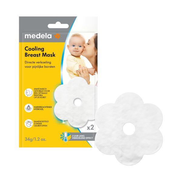 Medela Verkoelend Borstmasker - 2 Stuks Medela Verkoelend Borstmasker - 2 Stuks