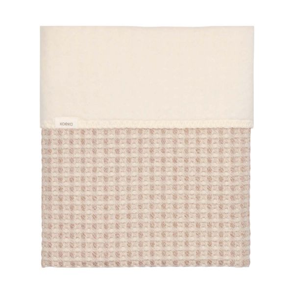Koeka Ledikantdeken - Cotton Fleece Wafel Amsterdam – Crumble Koeka Ledikantdeken - Cotton Fleece Wafel Amsterdam – Crumble