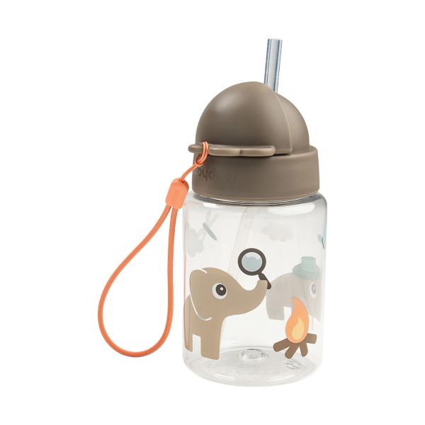 Done By Deer Drinkfles Met Rietje - Tiny Trails - Sand - 280 ml Done By Deer Drinkfles Met Rietje - Tiny Trails - Sand - 280 ml