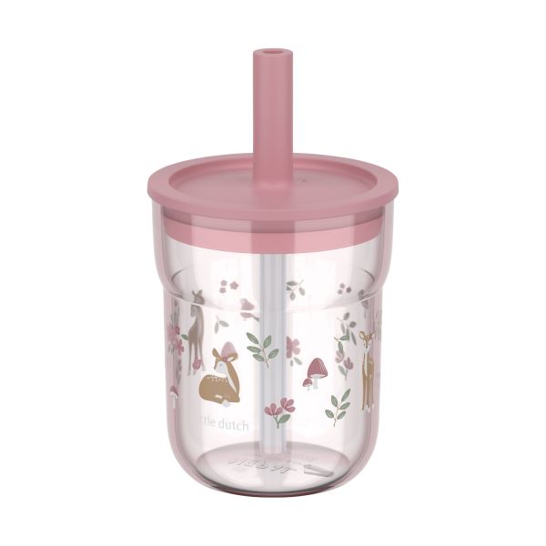Mepal X Little Dutch Fairy Garden Kinderglas Met Rietje Mio - 250 ml Mepal X Little Dutch Fairy Garden Kinderglas Met Rietje Mio - 250 ml