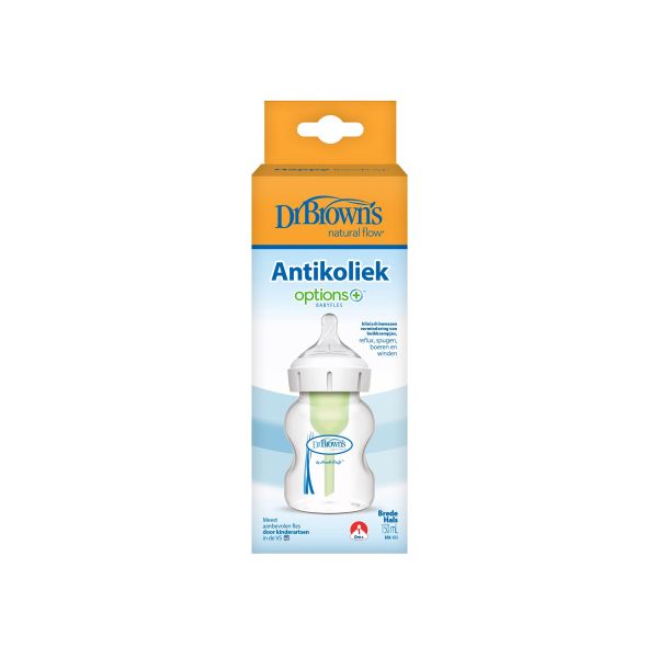 Dr. Brown's Fles Brede Hals Options+ 150ml Dr. Brown's Fles Brede Hals Options+ 150ml