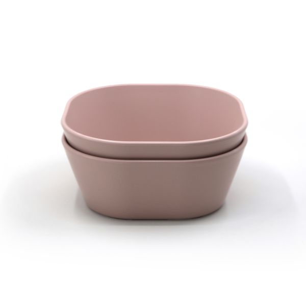 Mushie Kom Vierkant Blush (2 stuks)