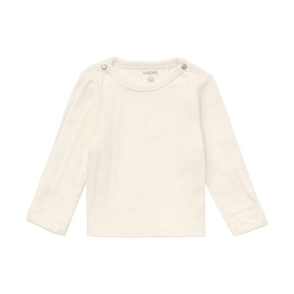 Noppies Shirt Lange Mouw - Maat 50 - Egret