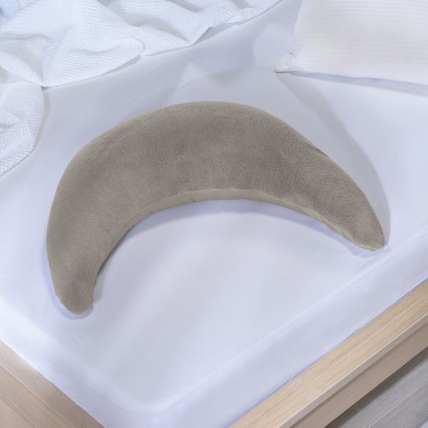 Theraline Voedingskussen Maan van Pluche - Taupe Theraline Voedingskussen Maan van Pluche - Taupe