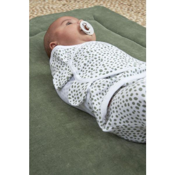 SwaddleMeyco 2-Pack Cheetah/Uni Forest Green 0-3 Maanden SwaddleMeyco 2-Pack Cheetah/Uni Forest Green 0-3 Maanden