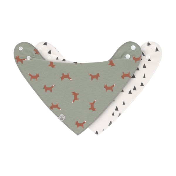 Lässig Little Forest Bandana - 2 Stuks - Groen Lässig Little Forest Bandana - 2 Stuks - Groen