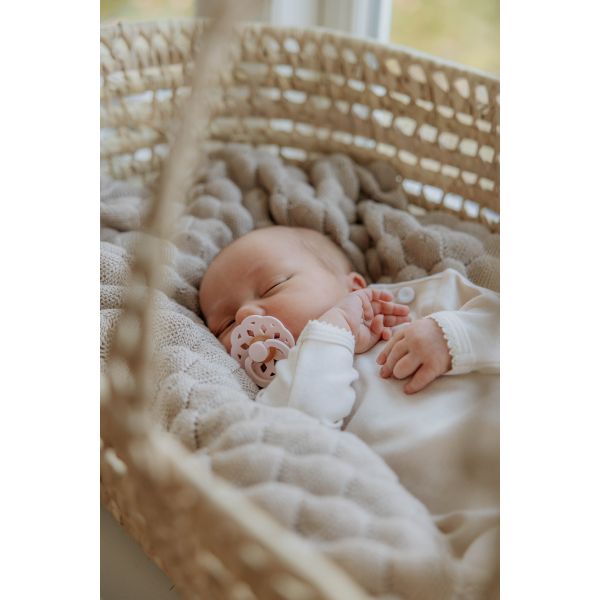 Bibs Fopspeen Boheme Round 0-6mnd Blush Bibs Fopspeen Boheme Round 0-6mnd Blush