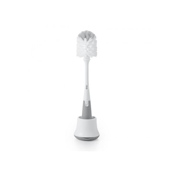 OXO Tot Flessen En Spenenborstel Met Staander Grey OXO Tot Flessen En Spenenborstel Met Staander Grey