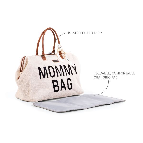 Childhome Mommy Bag Groot Teddy Offwhite