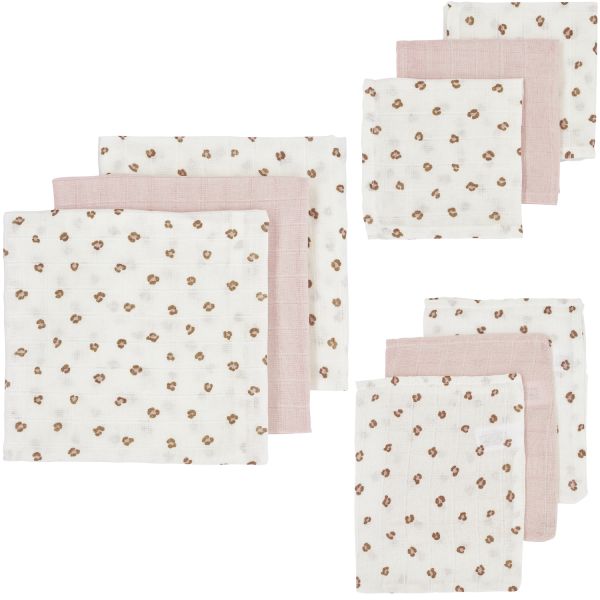 Meyco Starterset tetra Mini Panther Soft Pink 9-Pack Meyco Starterset tetra Mini Panther Soft Pink 9-Pack