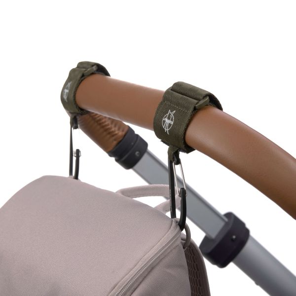 Lässig Stroller Hooks Met Karabijnhaak Olive 2-Pack Lässig Stroller Hooks Met Karabijnhaak Olive 2-Pack