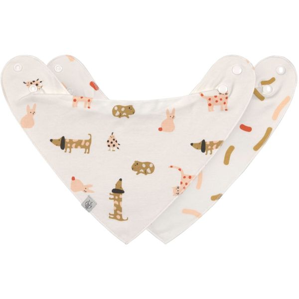 Lässig Little Mateys Bandana - 2 Stuks - Spicy Orange 