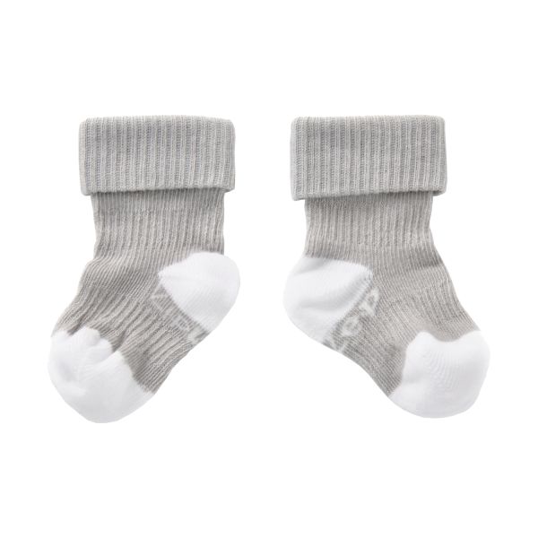 KipKep Blijf-Sokjes - 6-12 Mnd - 2-Pack - Silver Grey KipKep Blijf-Sokjes - 6-12 Mnd - 2-Pack - Silver Grey