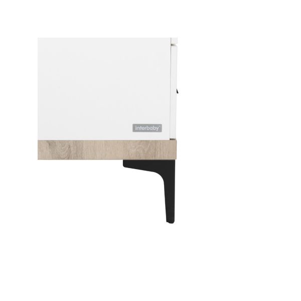 Interbaby Commode 3 Laden Strips Wit Interbaby Commode 3 Laden Strips Wit