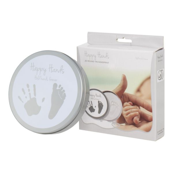 Happy Hands 2D Round Shape Tin