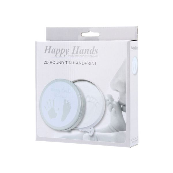 Happy Hands 2D Round Shape Tin