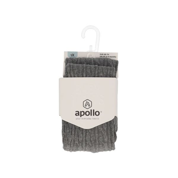 Apollo Maillot Kabel Grey Melange 68-74 Apollo Maillot Kabel Grey Melange 68-74