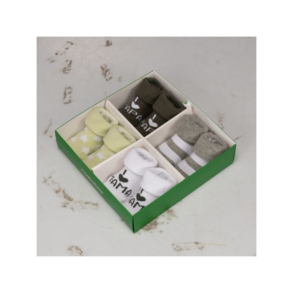 BD Collection Sokjes 4-Pack Multi Green