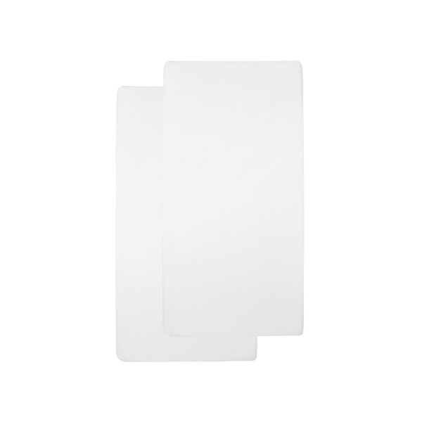 Meyco Juniorhoeslaken Jersey Wit 70 x 140/150 cm (2-Pack)