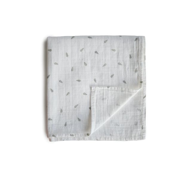 Mushie Swaddle Leaves 120 x 120 cm